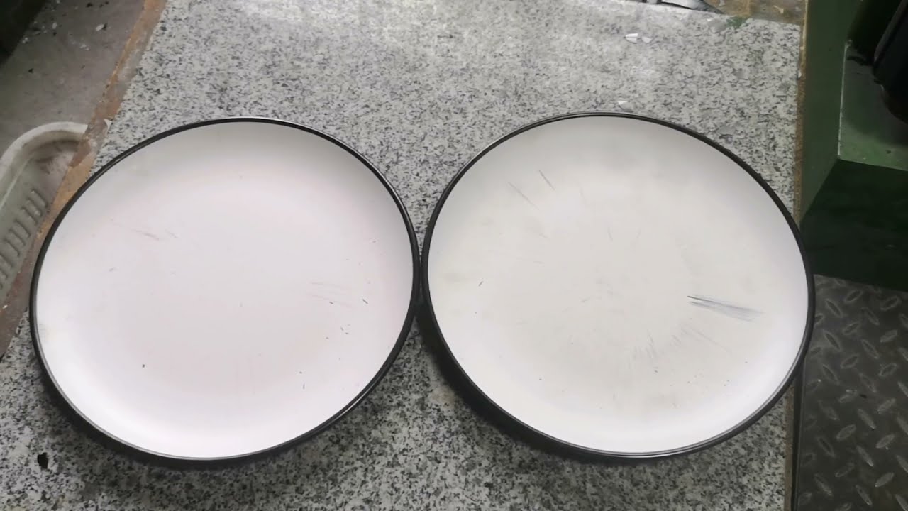 How to make the 2 colors melamine plates