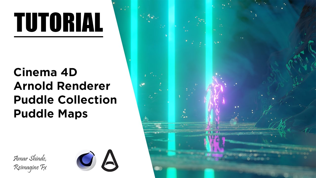 How To Use Puddle Pack In Cinema 4D And Arnold Renderer - Tutorial