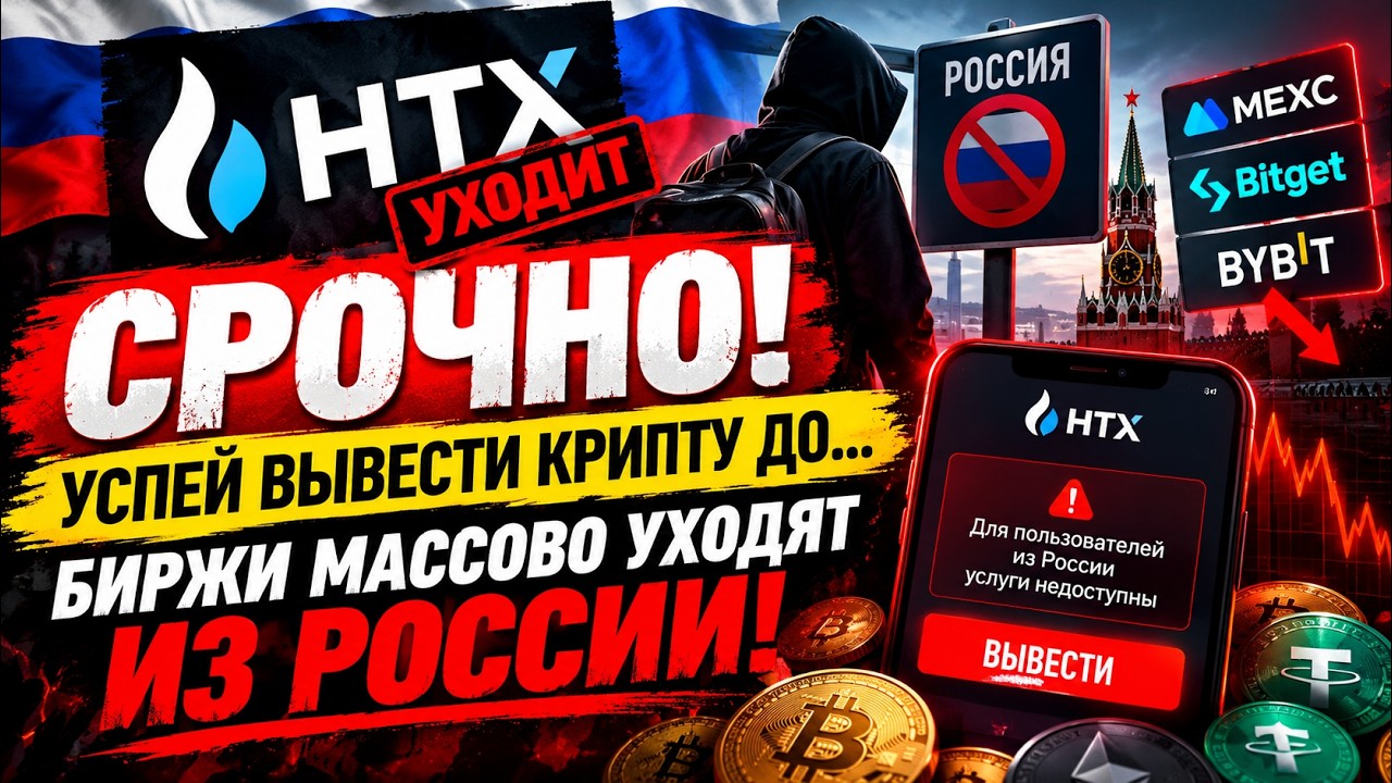 🚨 СРОЧНО! УСПЕЙ ВЫВЕСТИ КРИПТУ ДО... БИРЖИ МАССОВО УХОДЯТ ИЗ РОССИИ! ЧТО ДЕЛАТЬ С КРИПТОЙ ПРОГНОЗ