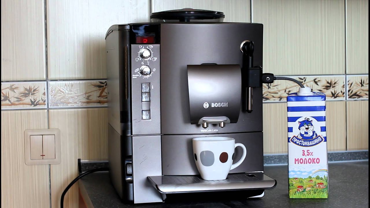 Приготовление капучино с помощью BOSCH TES 50321/50328 RW