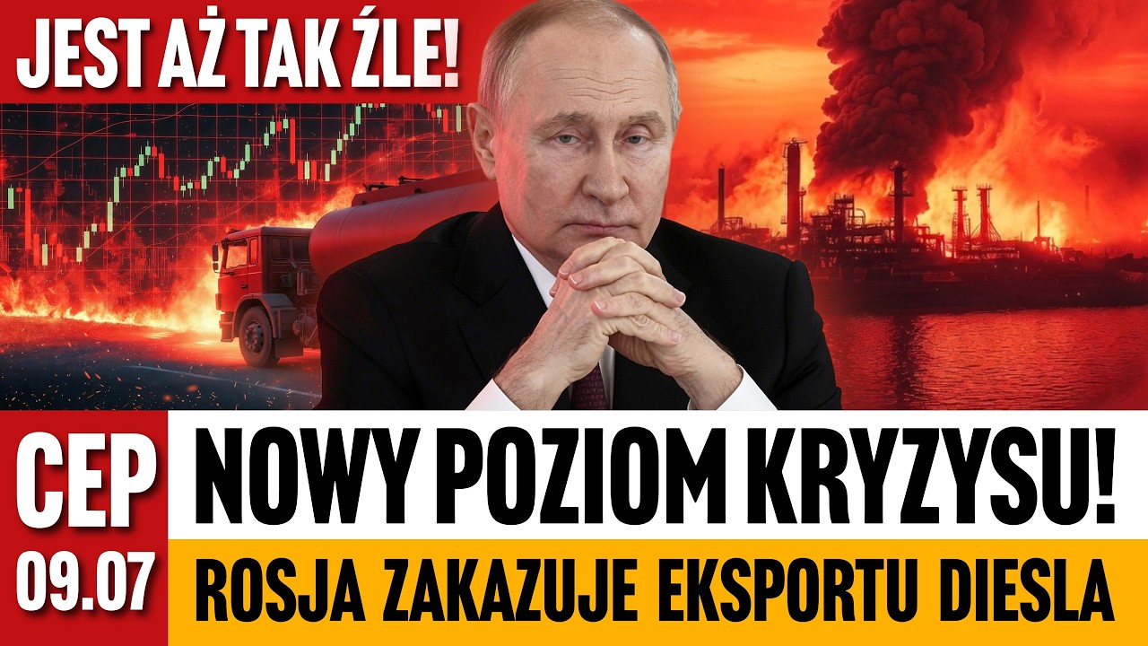 CEP - Najczarniejszy scenariusz dla Rosji. Bazy paliwowe płoną. Mają za mało Diesla!