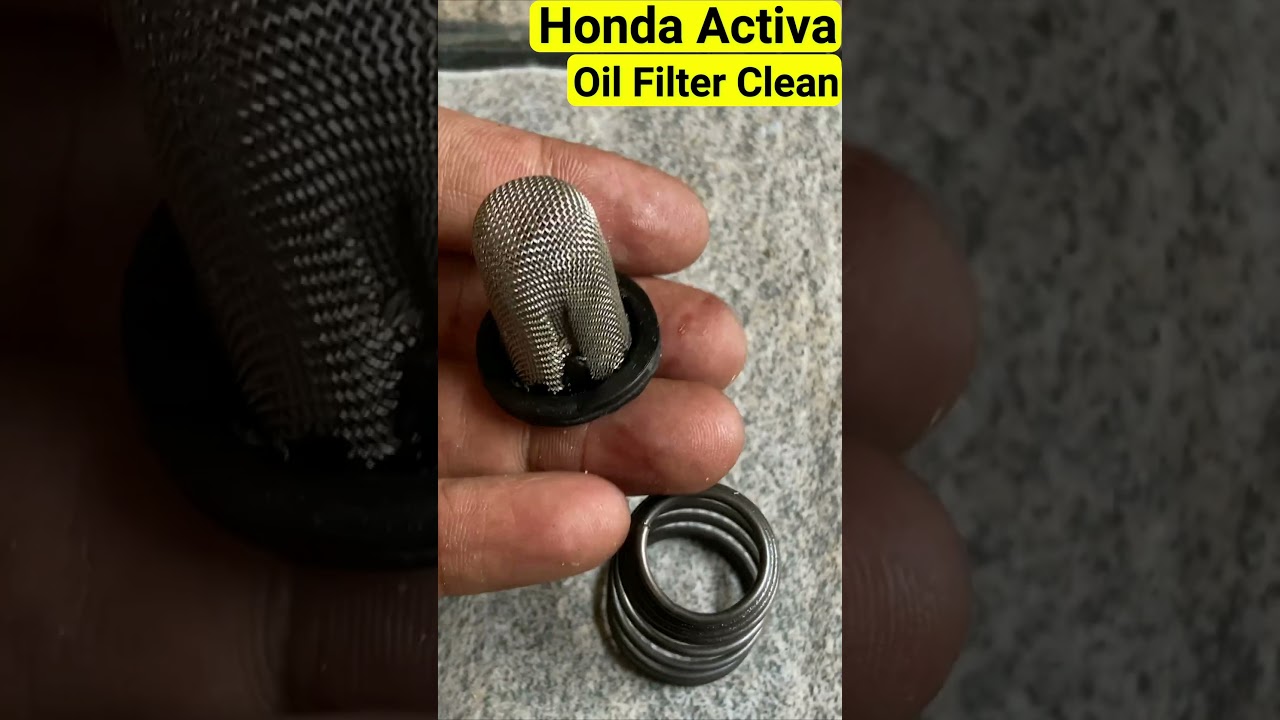 Activa Oil Filter Cleaning #shorts