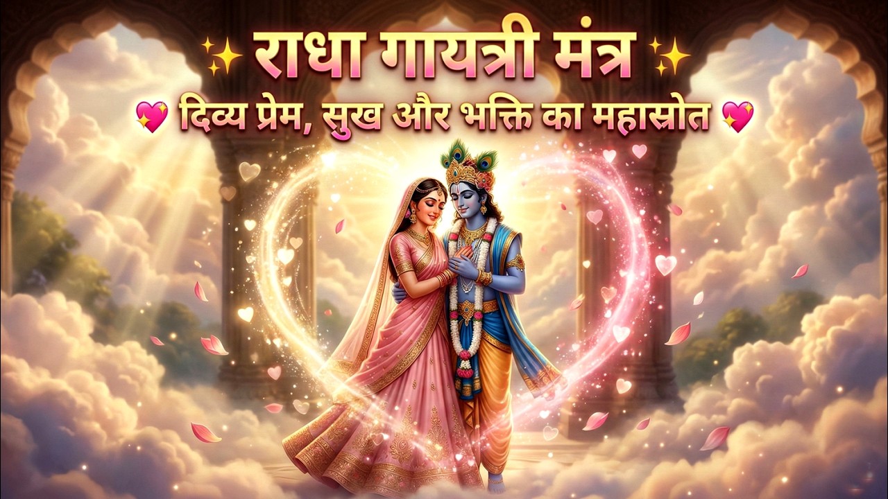 राधा गायत्री मंत्र: दिव्य प्रेम, सुख और भक्ति का महास्रोत | Gayatri Mantra | Vedic Mantra Sadhana
