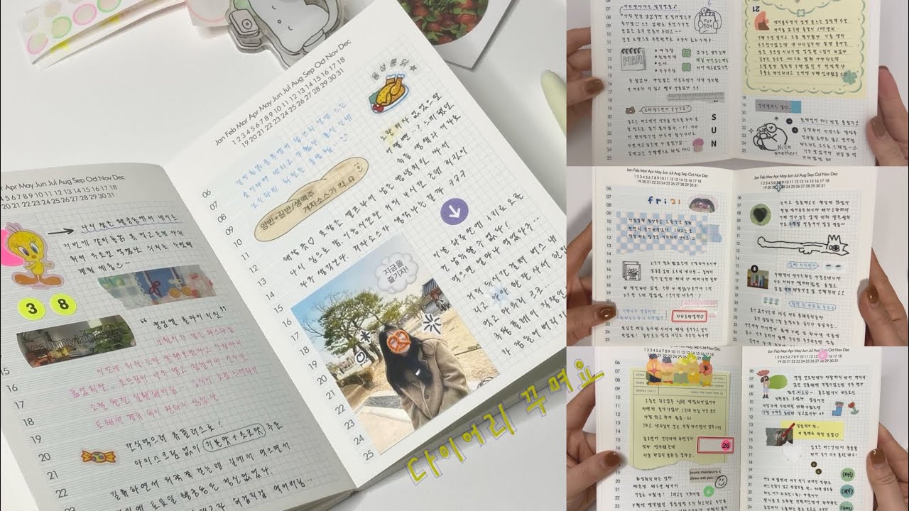 영상보다 보면 잠이 와&hellip; 💤 다꾸 / 다이어리꾸미기 / journal with me