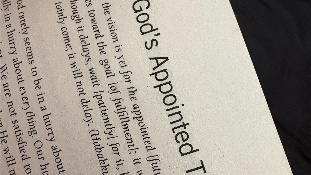 Day 55- Gods appointed time- Authenticanswers 
