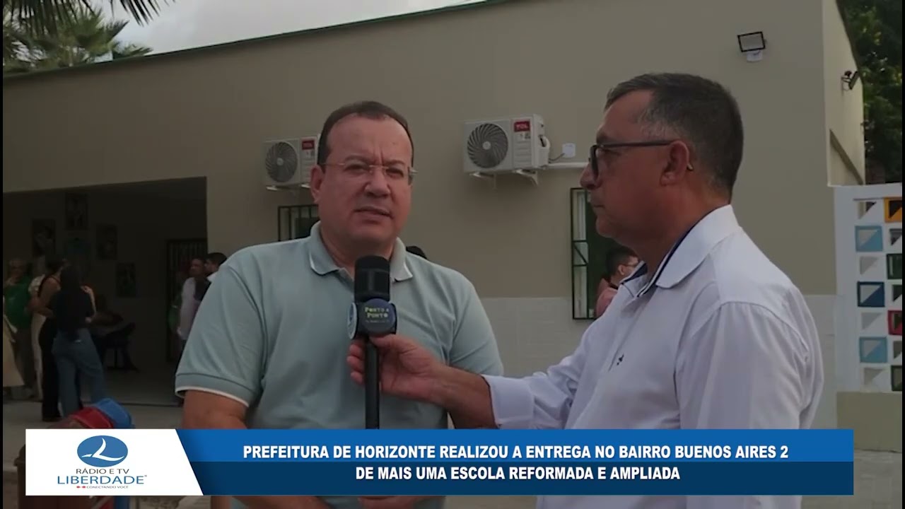 PREFEITURA DE HORIZONTE REALIZOU A ENTREGA NO BAIRRO BUENOS AIRES 2 DE MAIS UMA ESCOLA REFORMADA