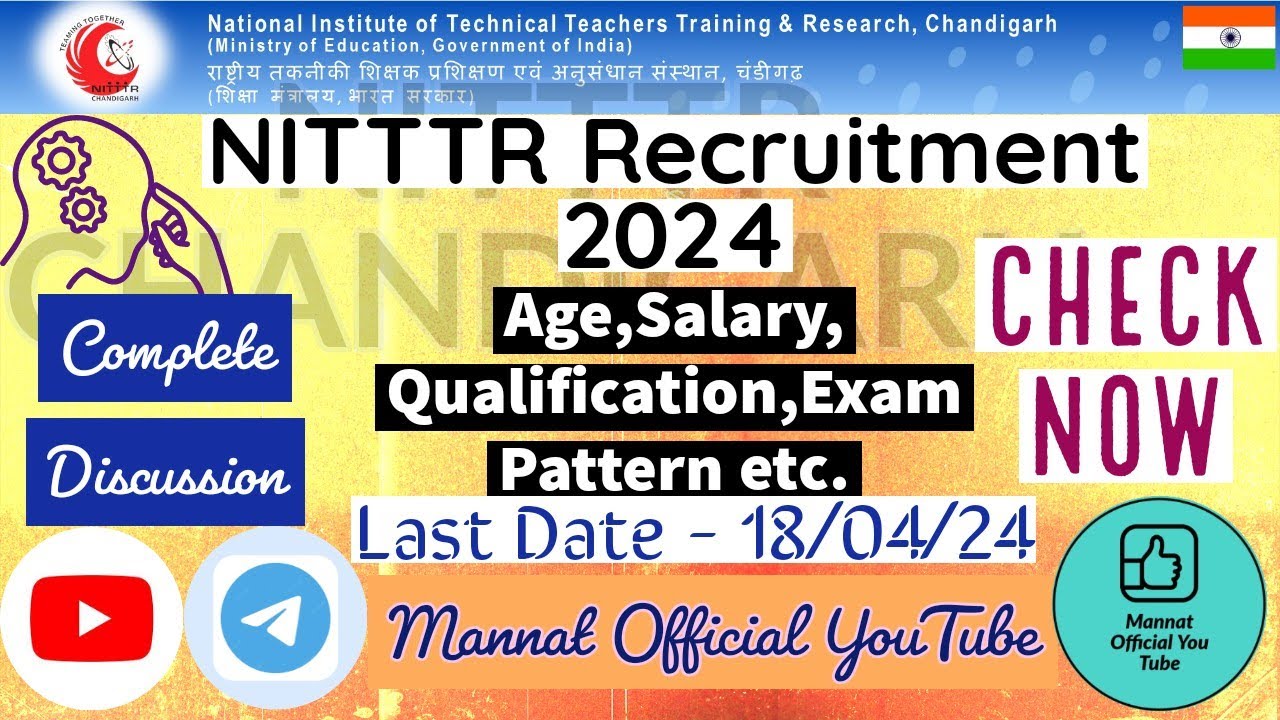 NITTTR CHANDIGARH Jobs Complete Discussion 🔥 #nitttr #chandigarh #udc #ssa #aso