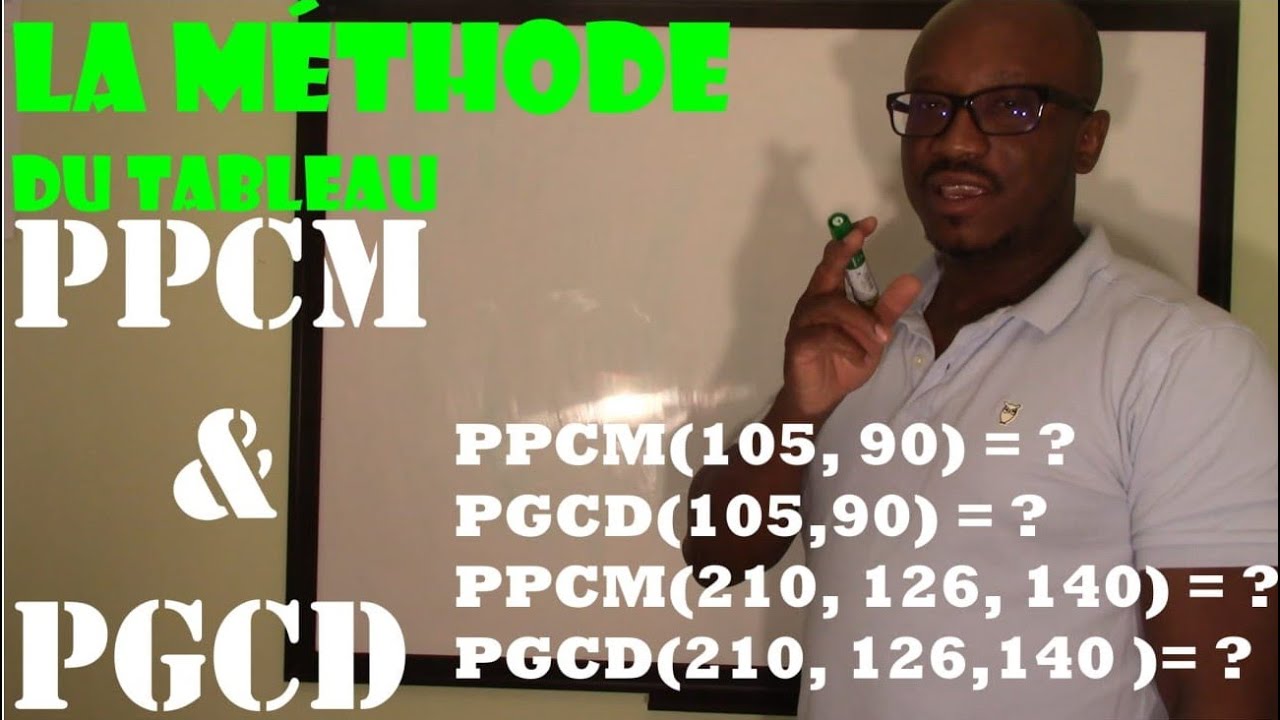 La Méthode du Tableau : '' PPCM & PGCD.''