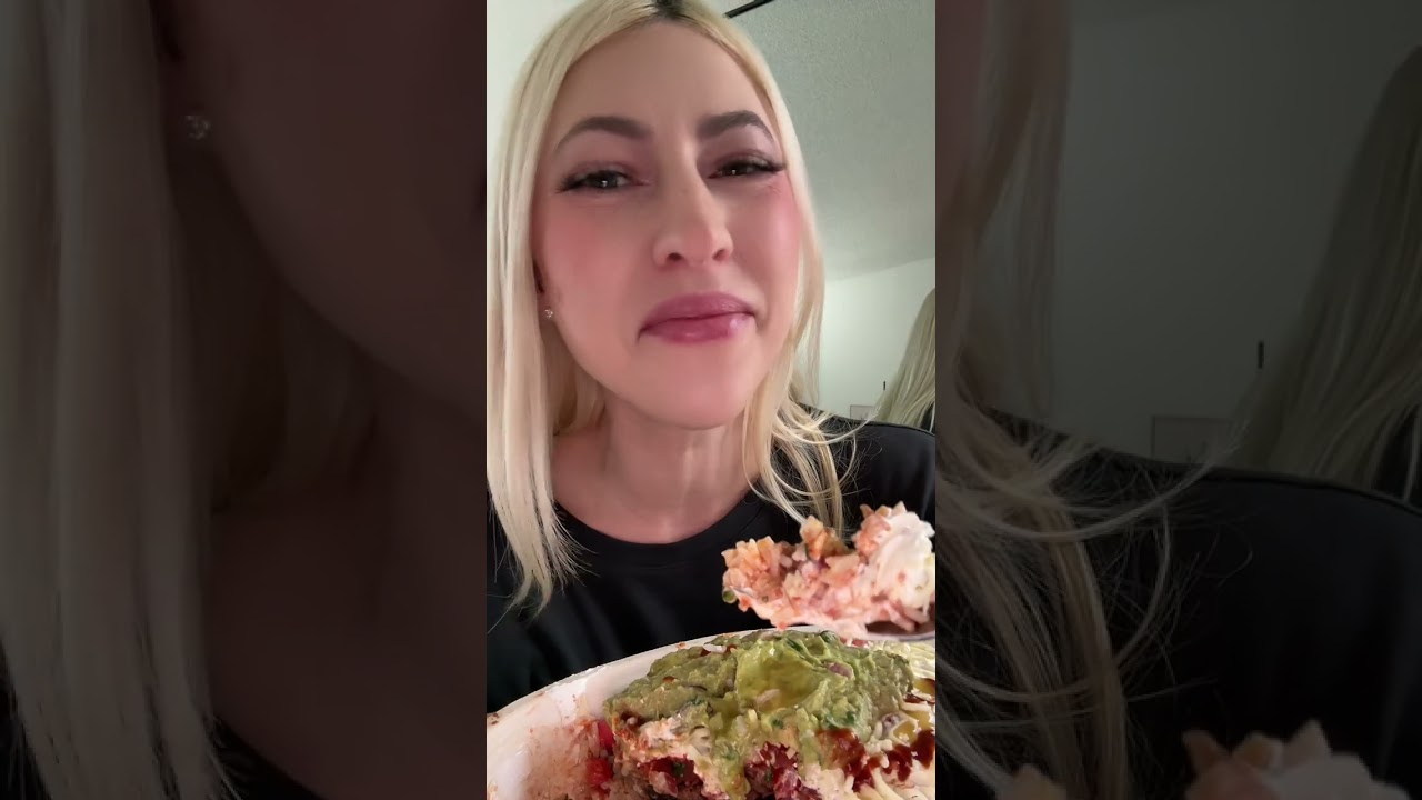 Mukbang Eating Mexican Food Bowl | Big Bites, Full Meal