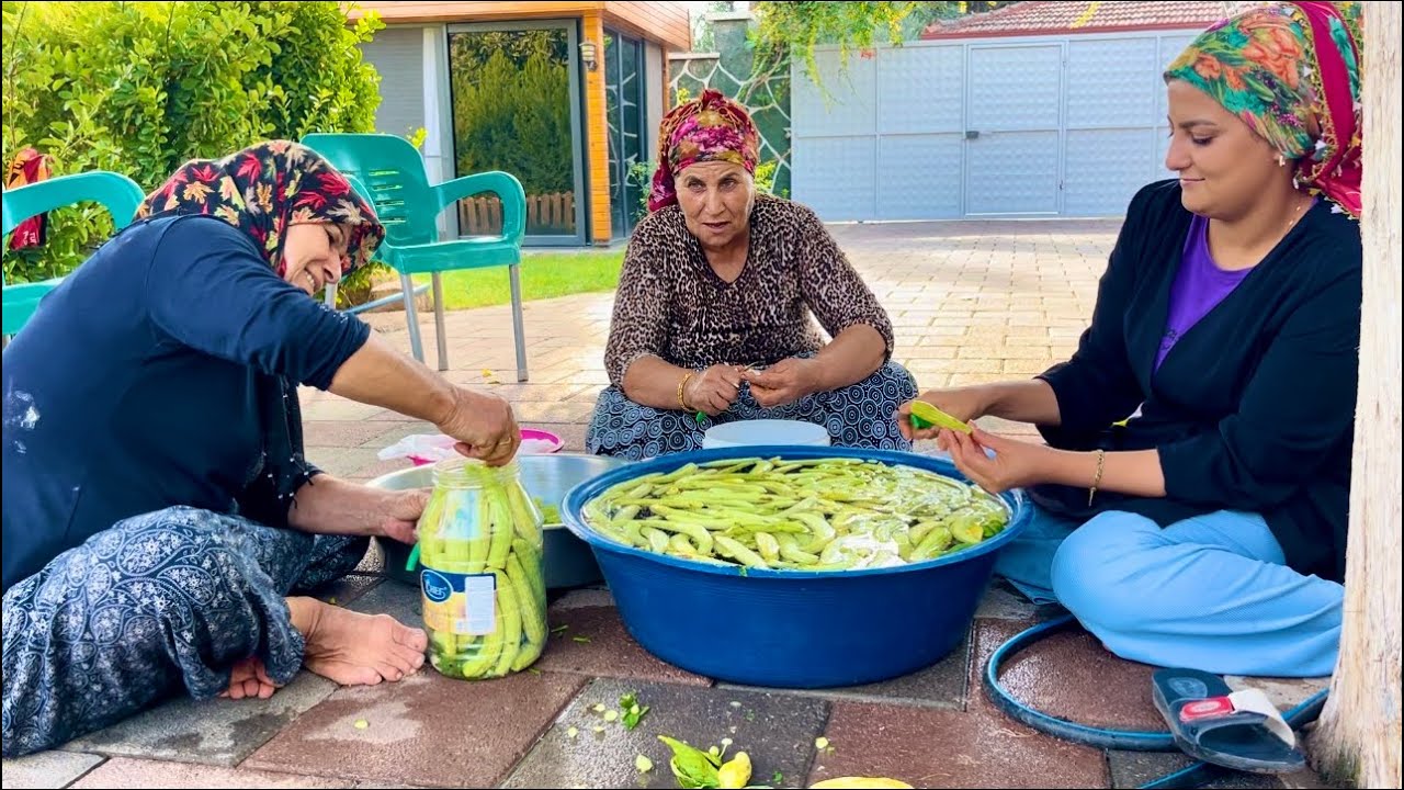 KÖY HAYATI YUFKA EKMEK YAPIMI \ BİDON BİDON TURŞU YAPIMI KÖY HAYATI SEVENLER