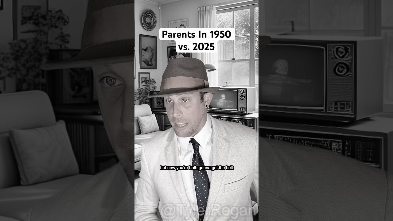 Parents In 1950 vs. Today #shorts #2025 #parenting #comedy