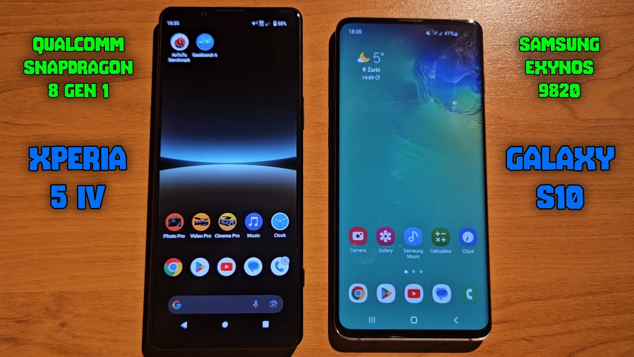 Sony Xperia 5 IV (SD 8 GEN 1) vs Samsung Galaxy S10 (Exynos 9820) - Speed Test