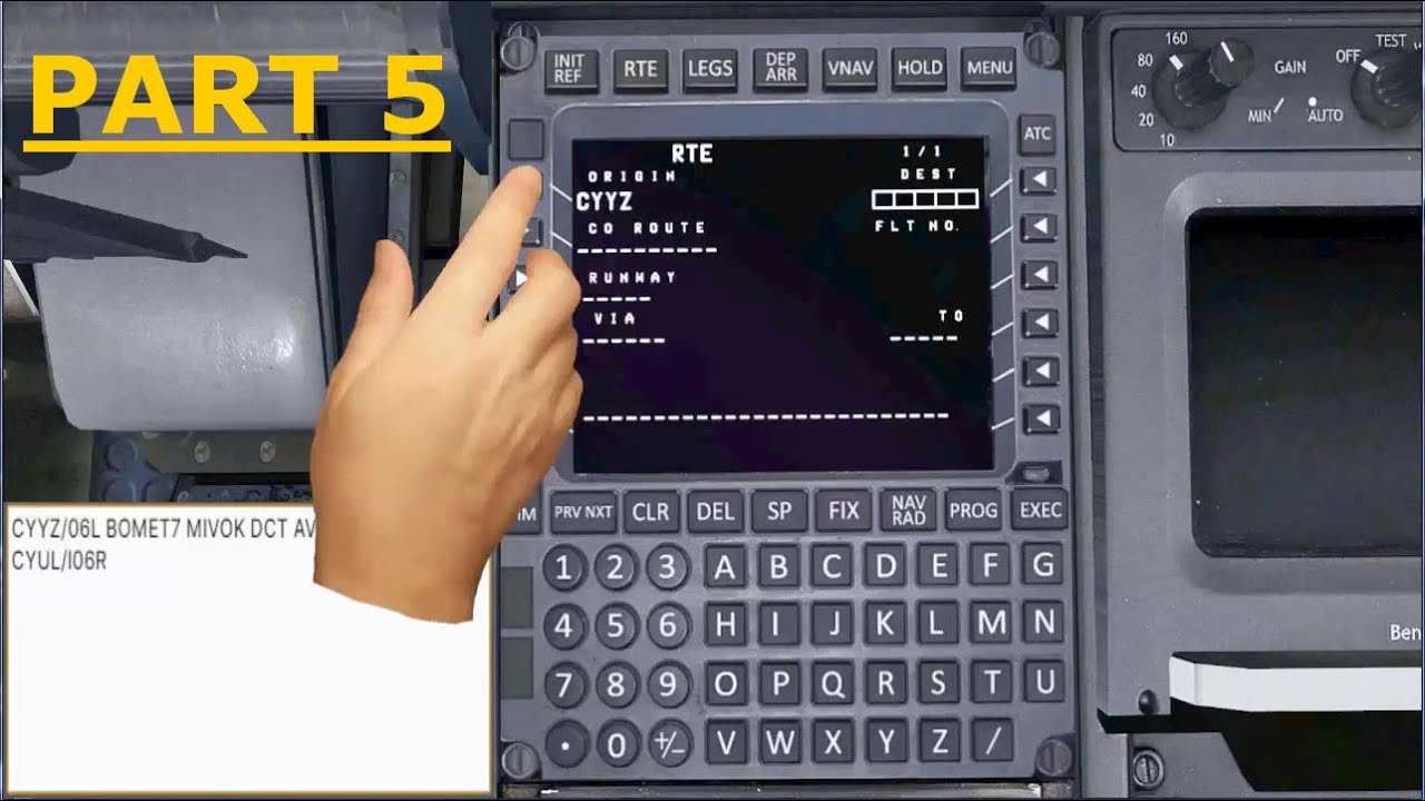QUALTIYWINGS RJ100 85 70 TUTORIAL PART 5 ON HOW TO PREFLIGHT THE FMC