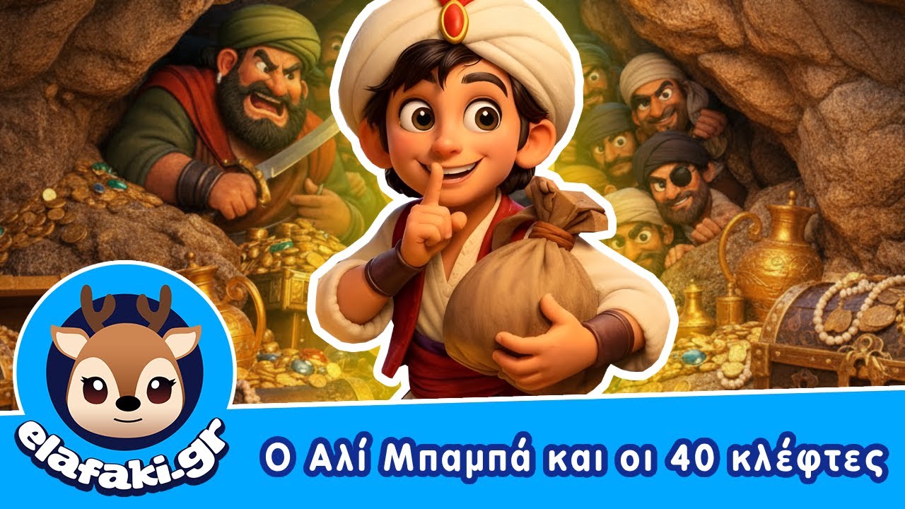 &Omicron; &Alpha;&lambda;ί &Mu;&pi;&alpha;&mu;&pi;ά &kappa;&alpha;&iota; &omicron;&iota; 40 &kappa;&lambda;έ&phi;&tau;&epsilon;&sigmaf; | &Pi;&alpha;&iota;&delta;&iota;&kappa;ό &Tau;&rho;&alpha;&gamma;&omicron;ύ&delta;&iota; - &Pi;&alpha;&rho;&alpha;&mu;ύ&theta;&iota;