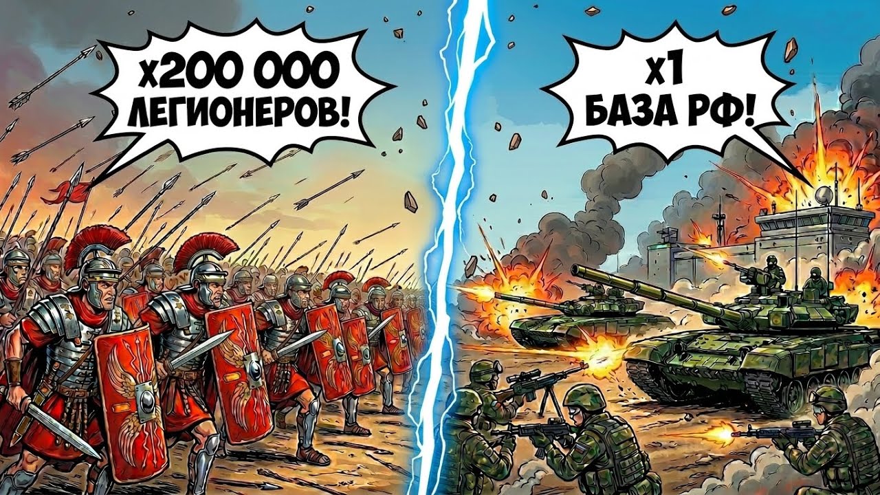 ЧТО ЕСЛИ 200 000 РИМСКИХ ЛЕГИОНЕРОВ ПРОТИВ СОВРЕМЕННОЙ МОТОСТРЕЛКОВОЙ БАЗЫ?