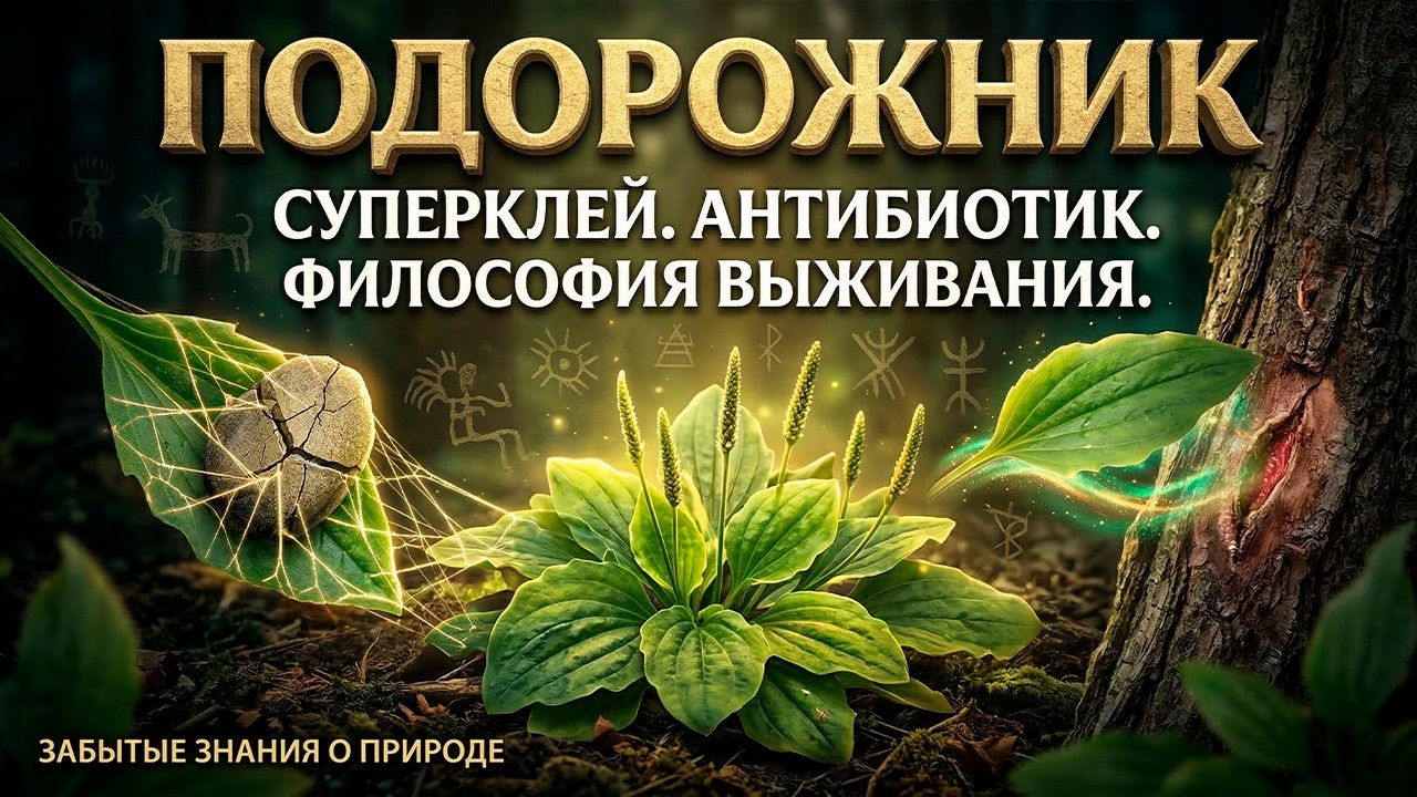 Подорожник: Суперклей, Антибиотик и Философия Выживания