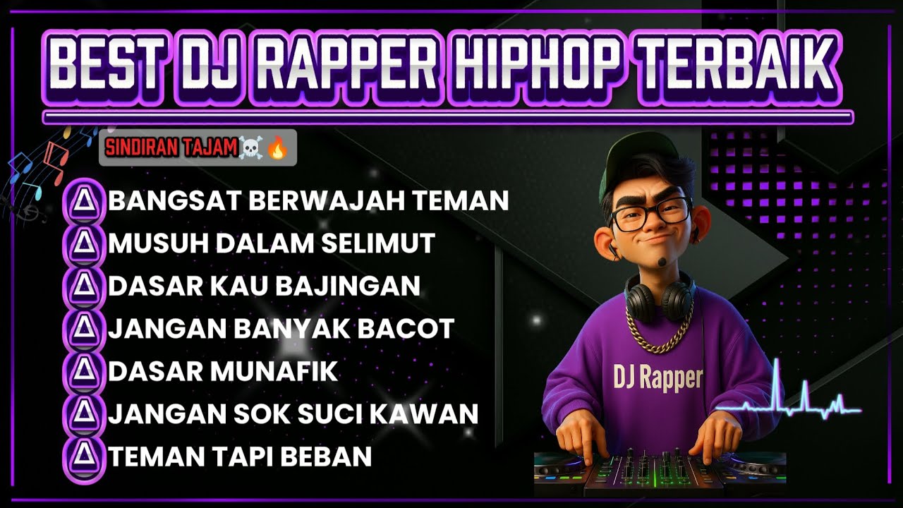 🎶BANGSAT BERWAJAH TEMAN || BEST RAPPER HIPHOP TERBAIK DAN TERBARU || FULL ALBUM #hiphop #rapper