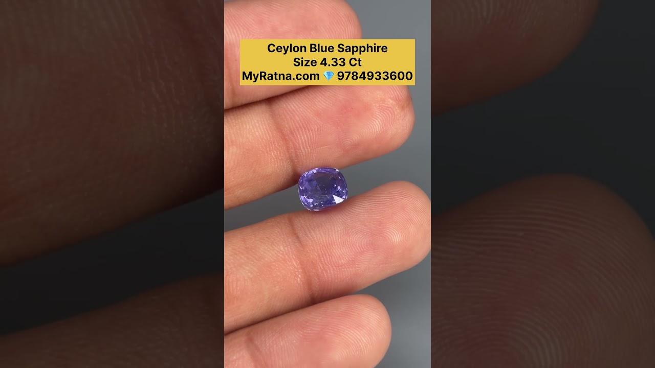 Original Ceylon Blue Sapphire | Super Quality Neelam Stone | Lab Tested Neelam | Deep Blue Neelam