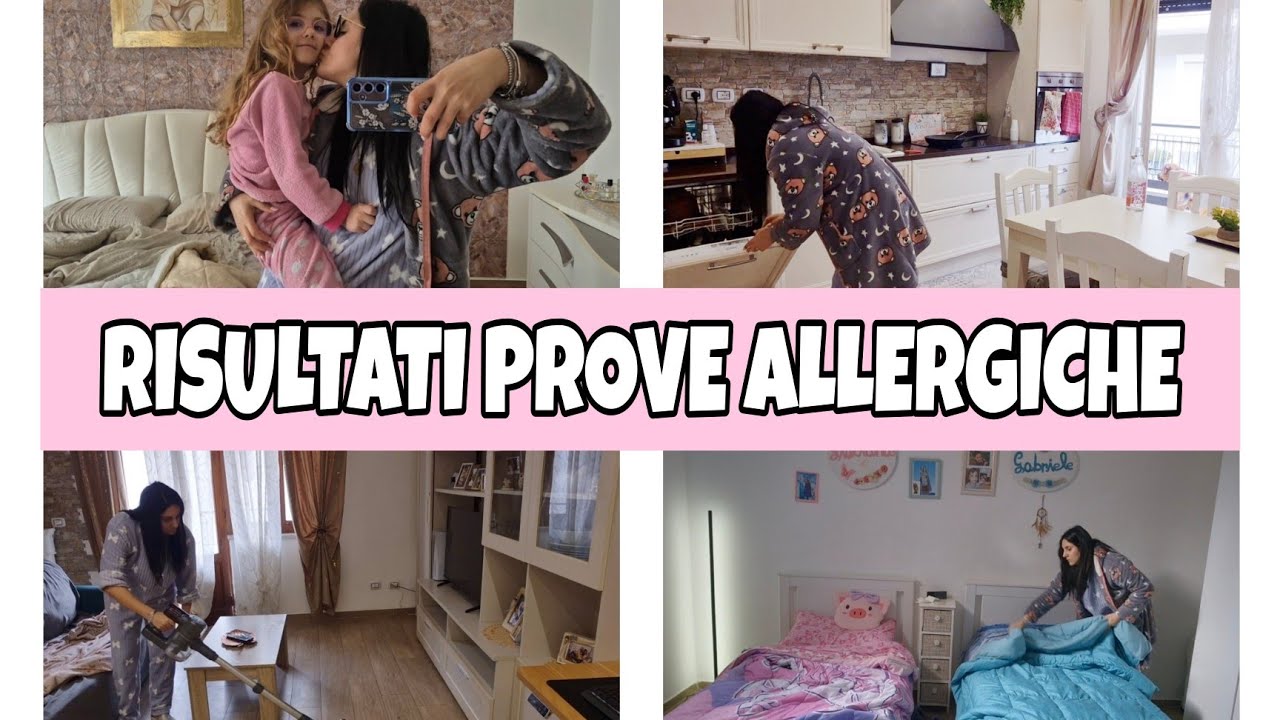 RISULTATI PROVE ALLERGICHE/PULIZIE DI CASA E INFLUENZA PER GIULI 