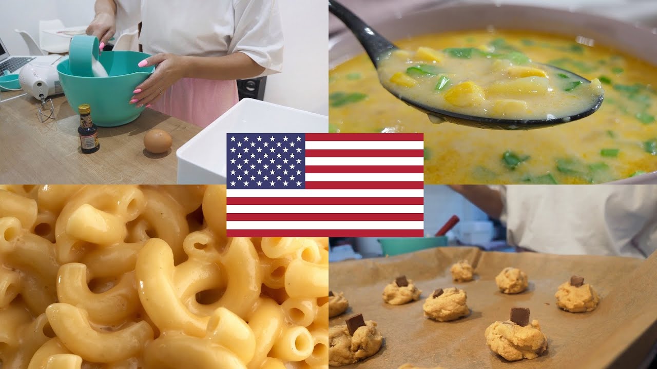 MAC&CHEESE, KRĄŻKI CEBULOWE, CIASTKA Z CZEKOLADĄ - POTRAWY Z USA / FOODVLOG