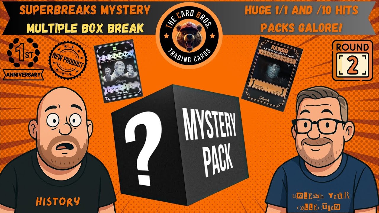 Super Breaks Mystery Box - History & Movie & Sport memorabilia/cards - $750 Value - Part 2 James'.