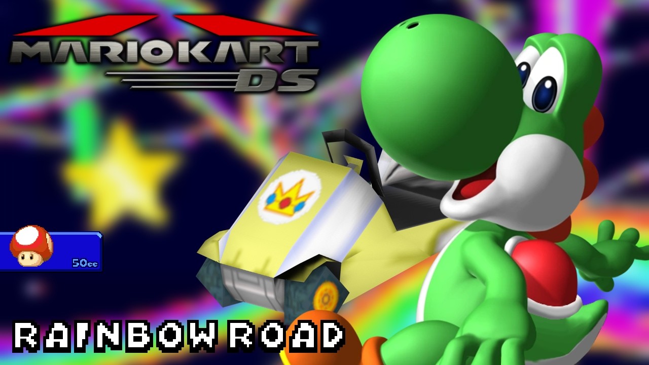 Mario Kart DS - 50cc - Yoshi - Light Tripper - Rainbow Road | Ep. 3728