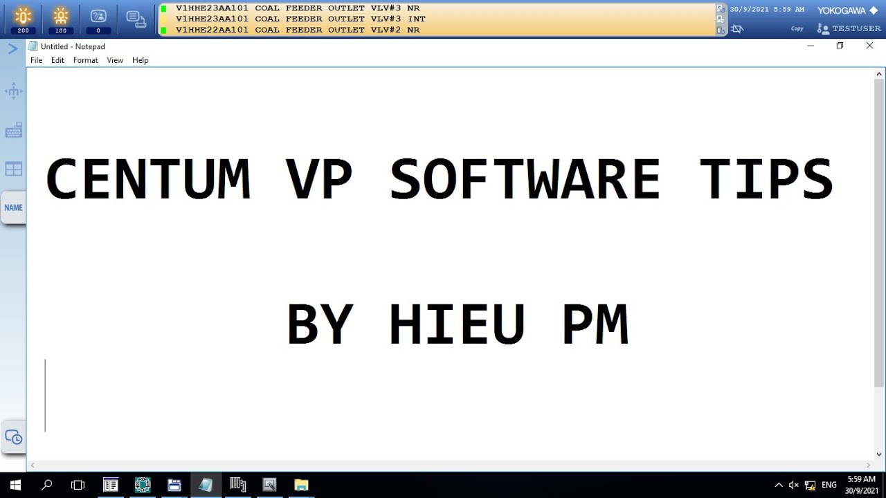 DCS Yokogawa Centum VP Back up Project Database