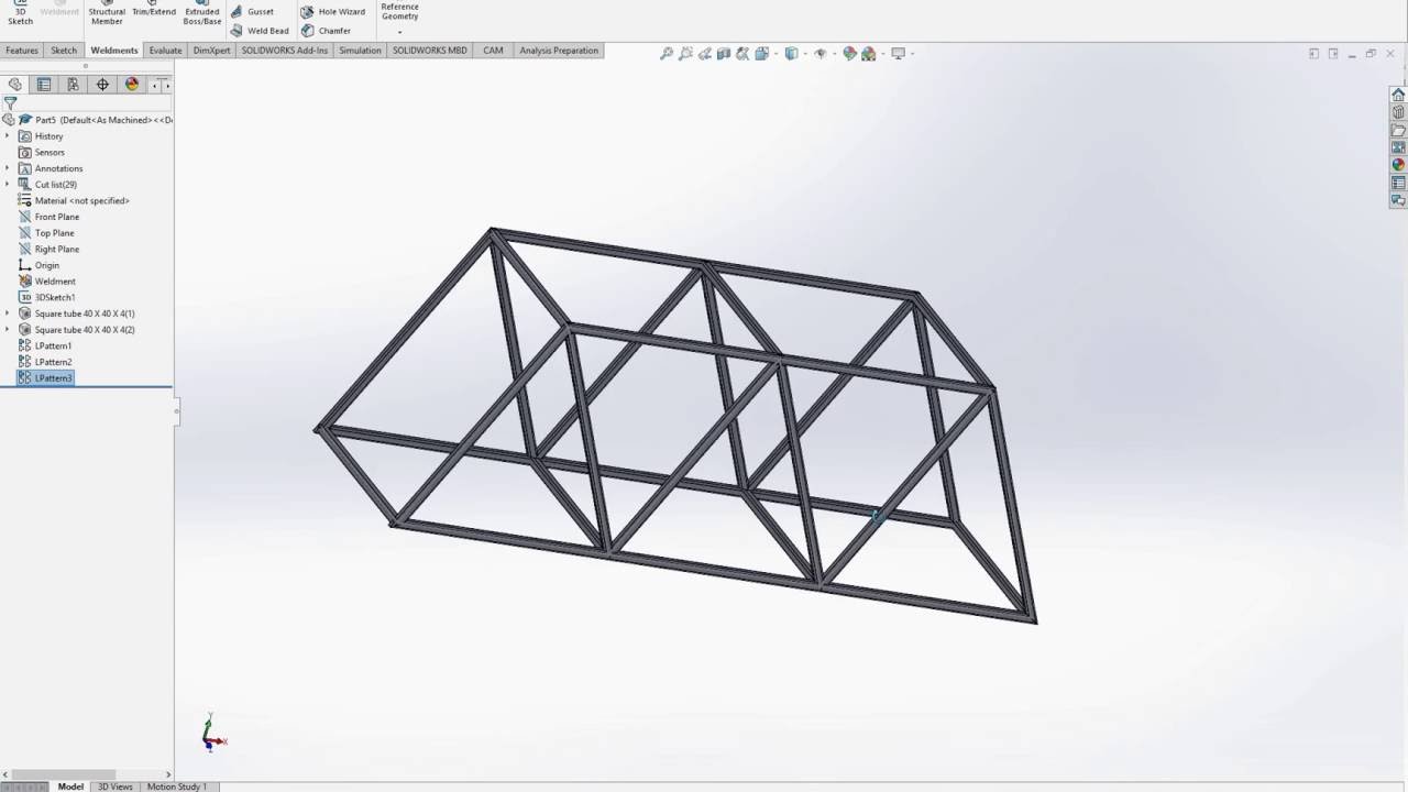 Solidworks Truss Bridge