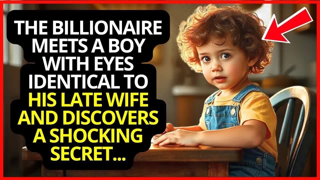 The Billionaire Meets a Boy with Eyes Identical to His Late Wife and Discovers a Shocking Secret.