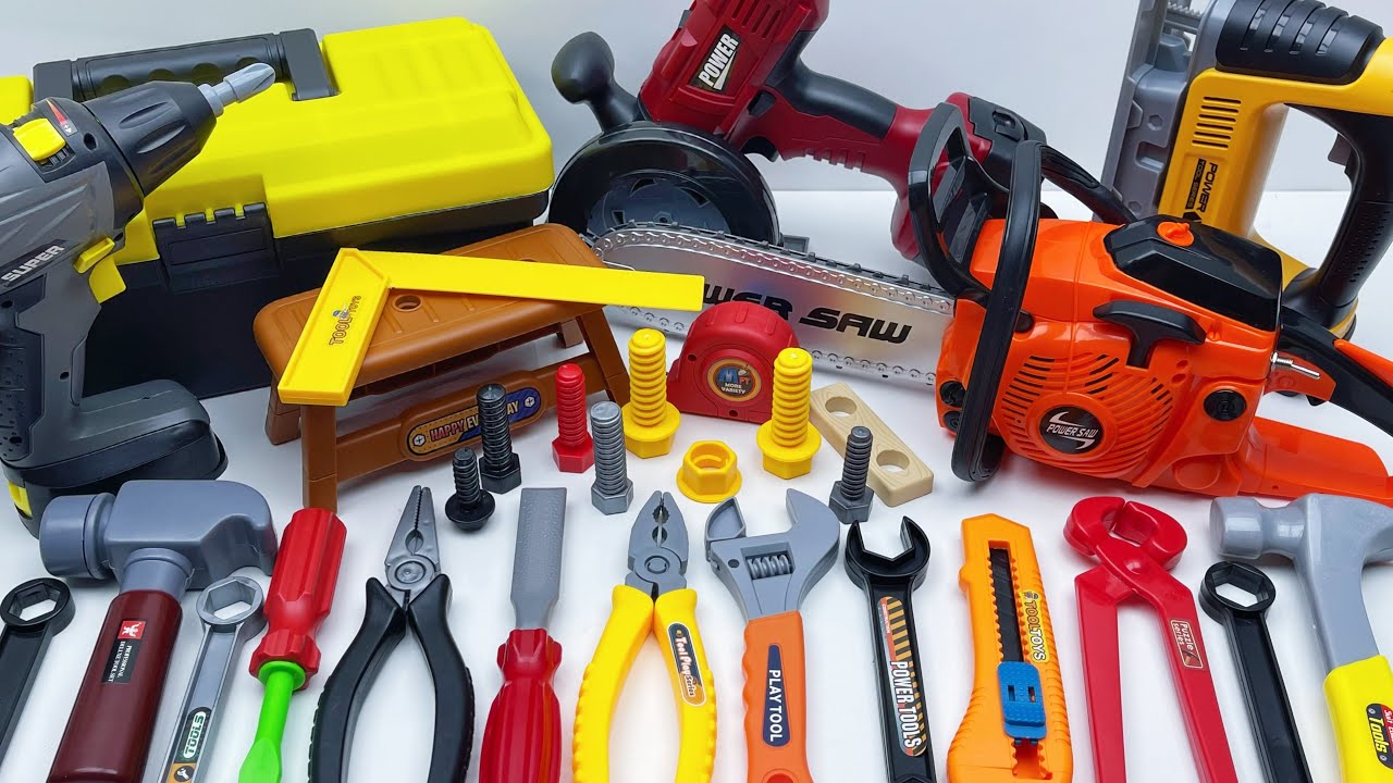 13 min to open the box, satisfied with the electric screwdriver, screw assembly toolbox | Toy Review