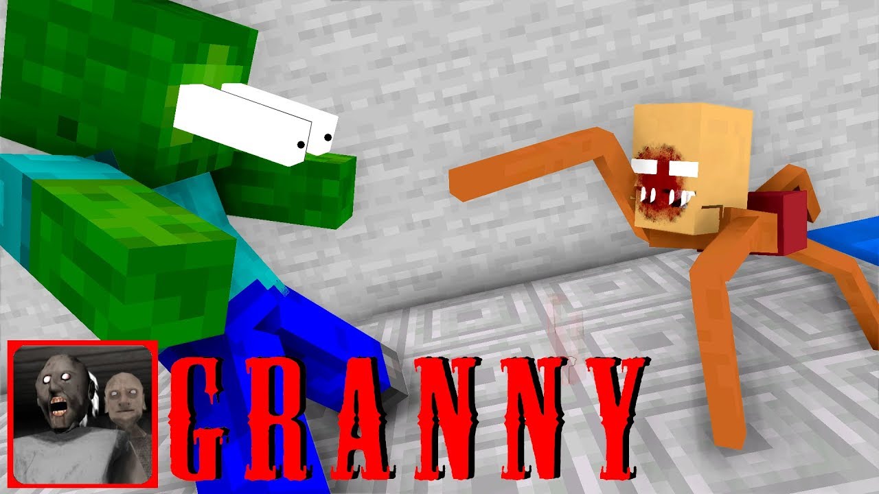 GRANNY CHAPTER 2 CHALLENGE - Minecraft Animation