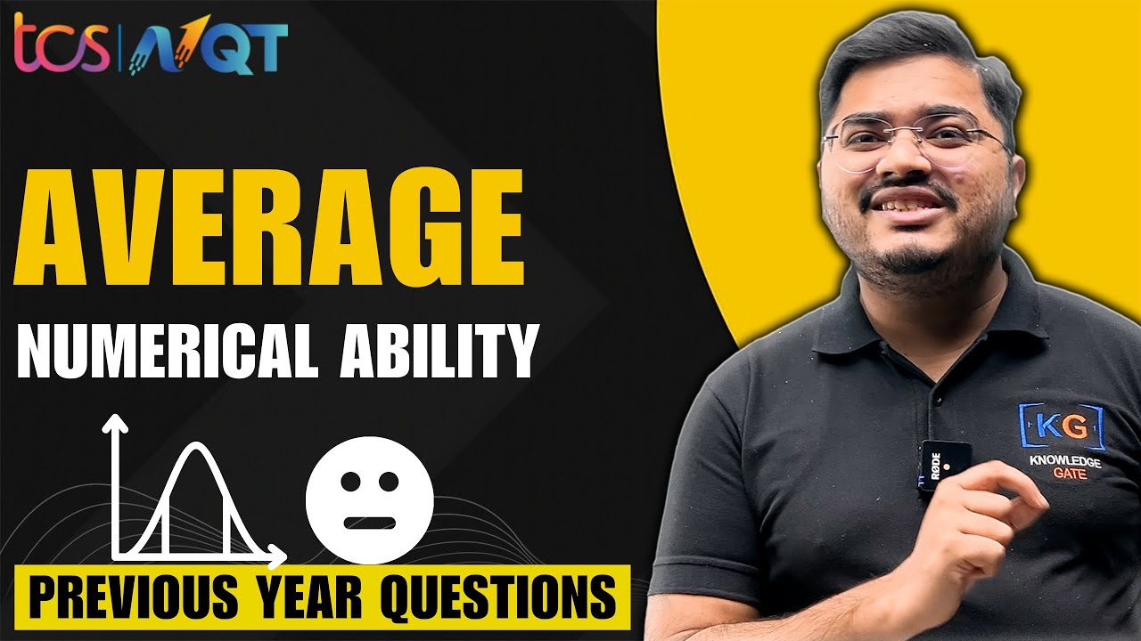 TCS Previous Year Questions on AVERAGE | TCS Average Questions | TCS Aptitude Question Answers