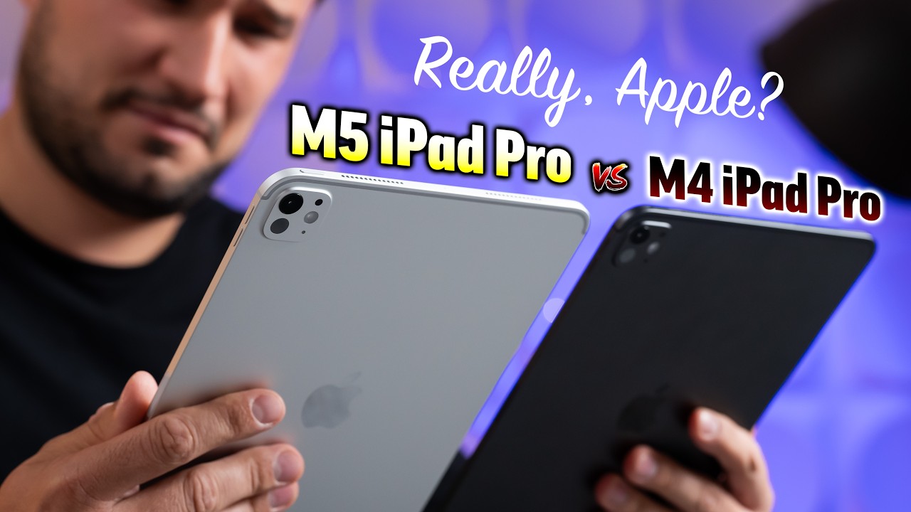 Сравнение iPad Pro M4 и M5 — как Apple это сделала? 🤯