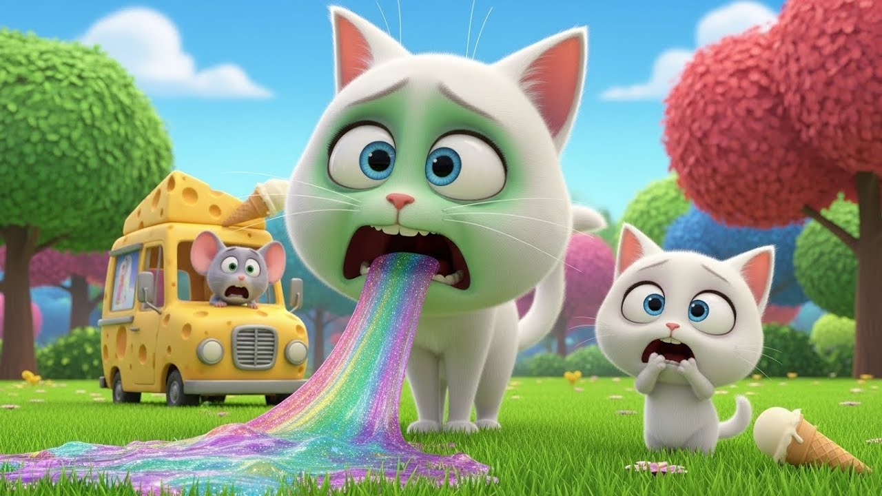 🤢 Cat VOMITED Uncontrollably After Eating Mouse's Ice Cream! 🍦🐁