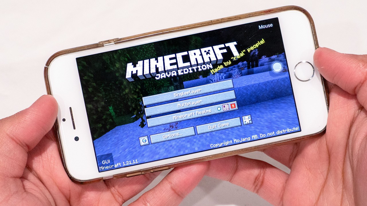 Играю в Minecraft Java Edition на iPhone!
