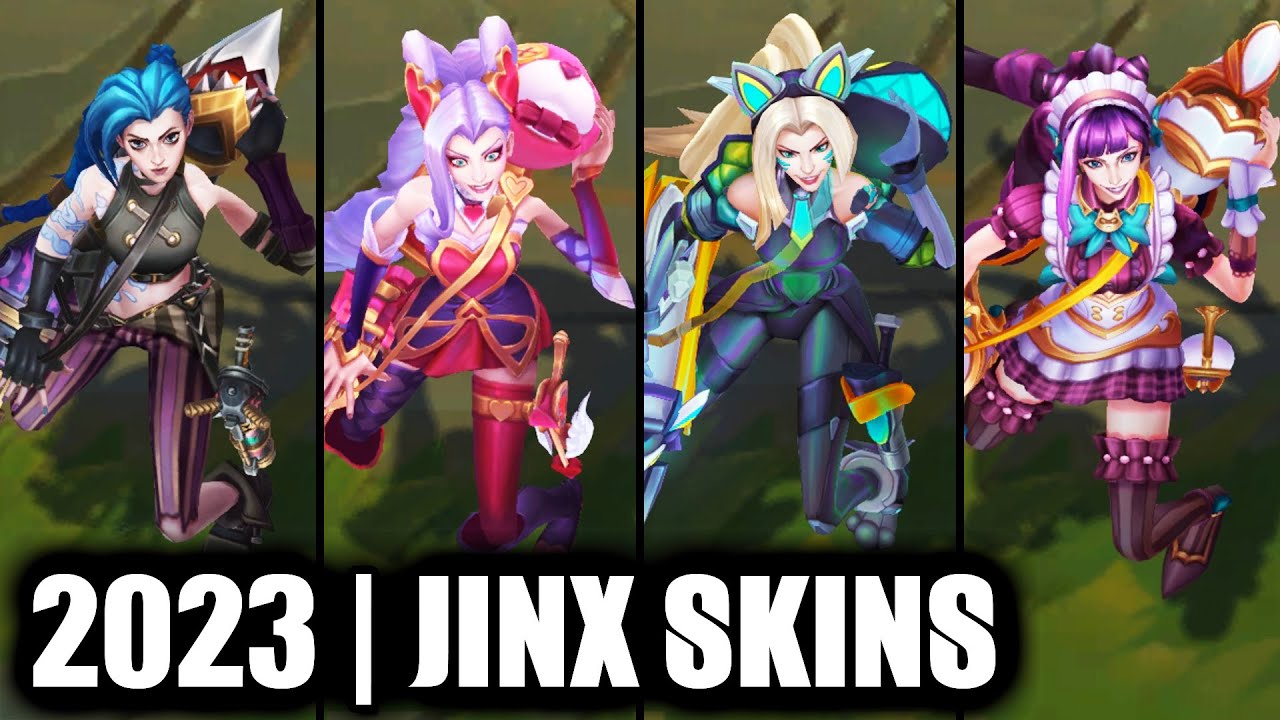 ALL JINX SKINS SPOTLIGHT 2023 | League of Legends
