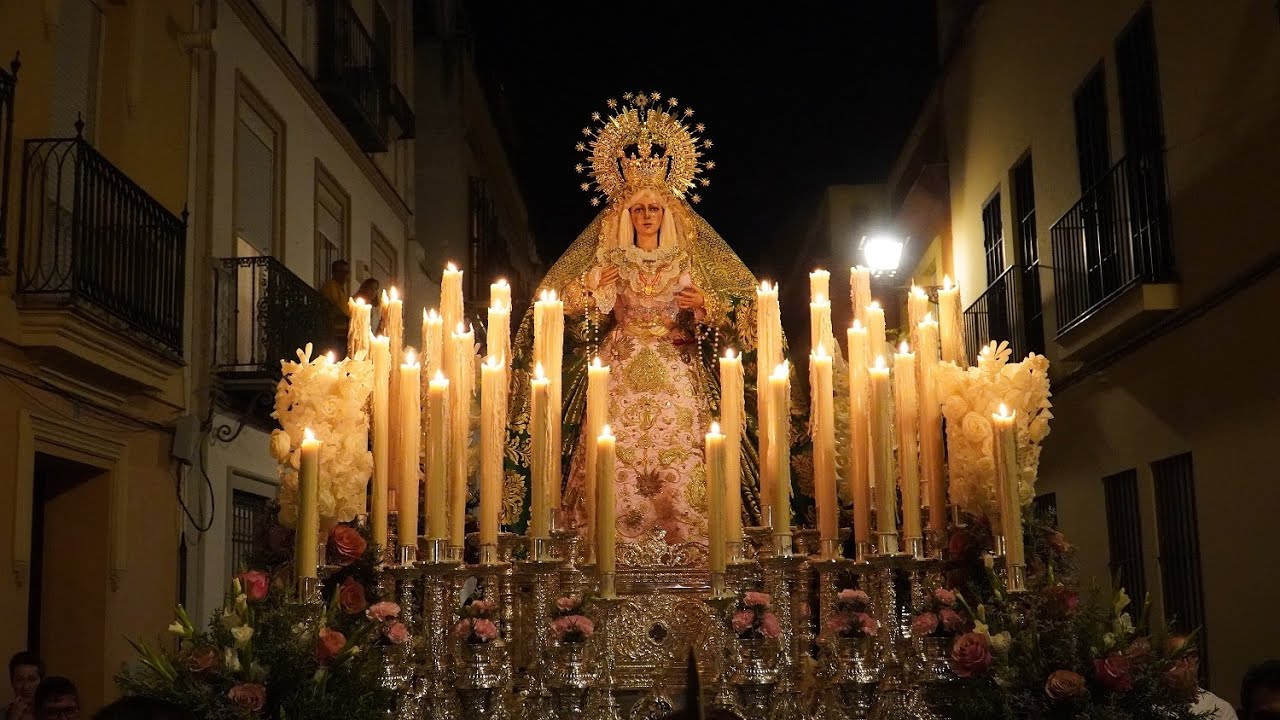 (4K) PROCESIÓN DE LA MACARENITA CHICA DE LA CALLE PARRAS  2023 SEVILLA