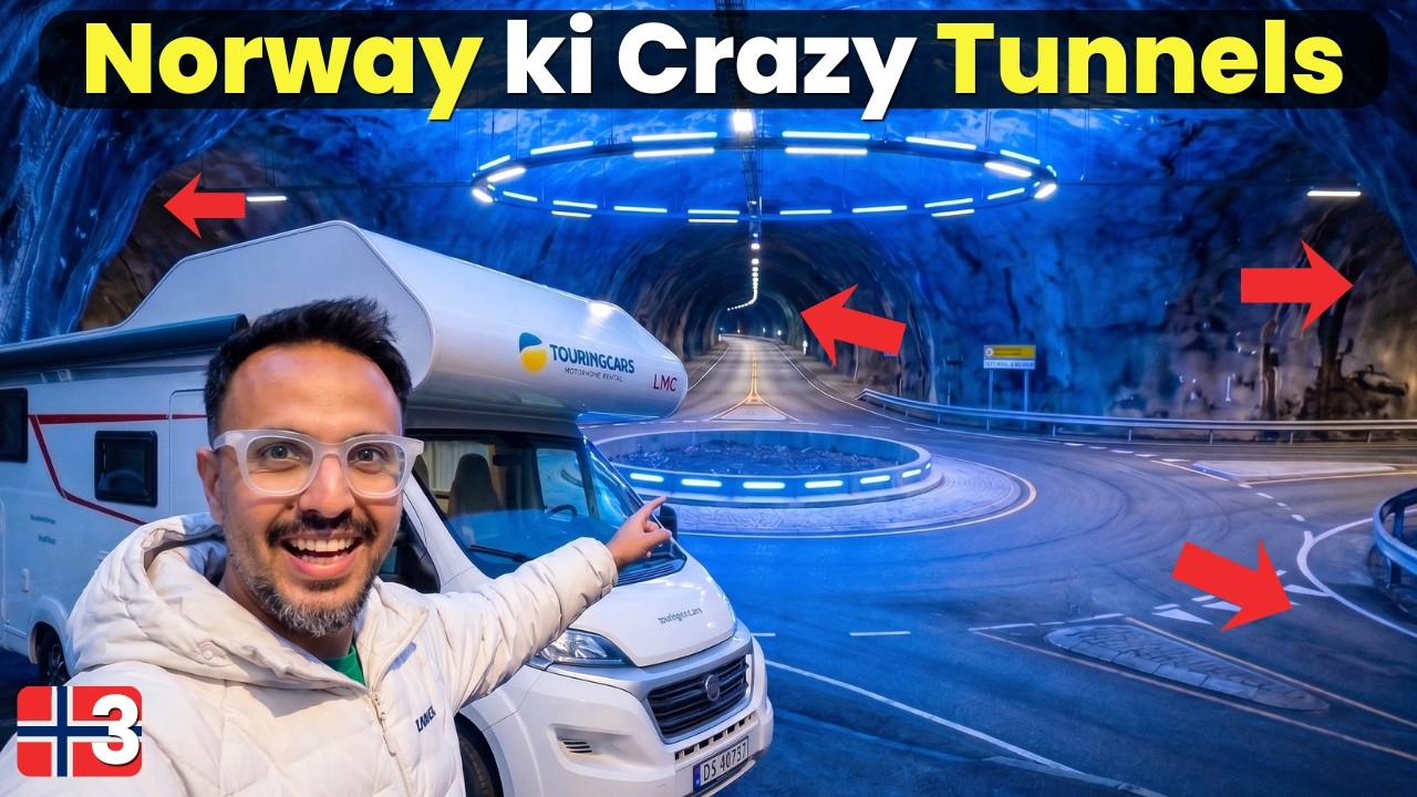 Norway's ENDLESS Tunnels and Fjords ! Motorhome life in Norway