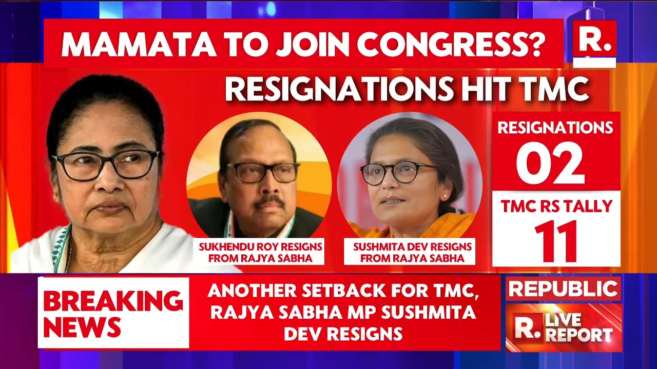 BREAKING: Sushmita Dev Quits TMC, Resigns as Rajya Sabha MP | Meets Assam CM Himanta Biswa Sarma