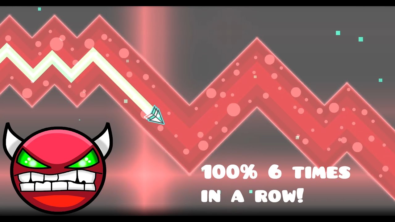 HeLL 100% 6 times in a row || Geometry Dash Filler