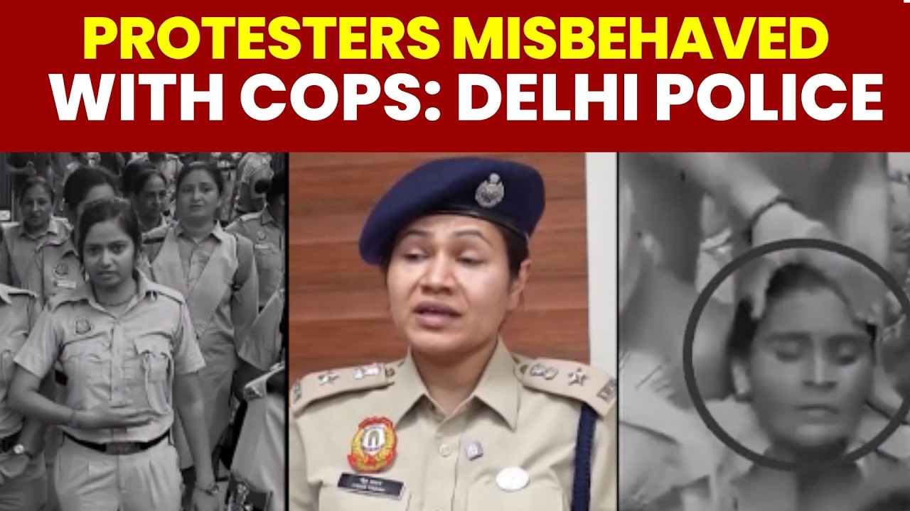Protest Against CEC:Delhi Police Defends Action At Protests, Alleges Misbehaviour Against Women Cops