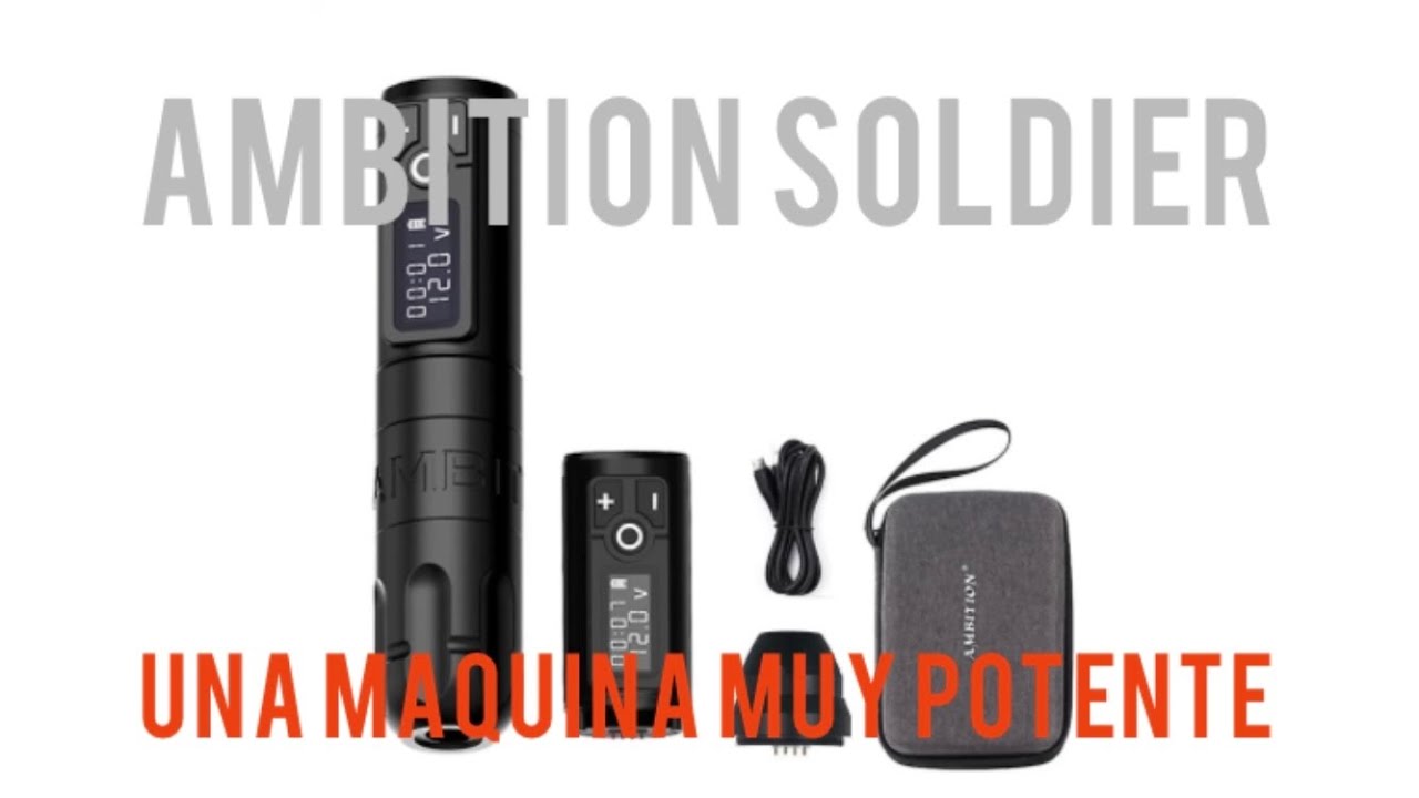 🔥TATTOO MACHINE ambition soldier , una MÁQUINA muy POTENTE @ambition_tattooequipment
