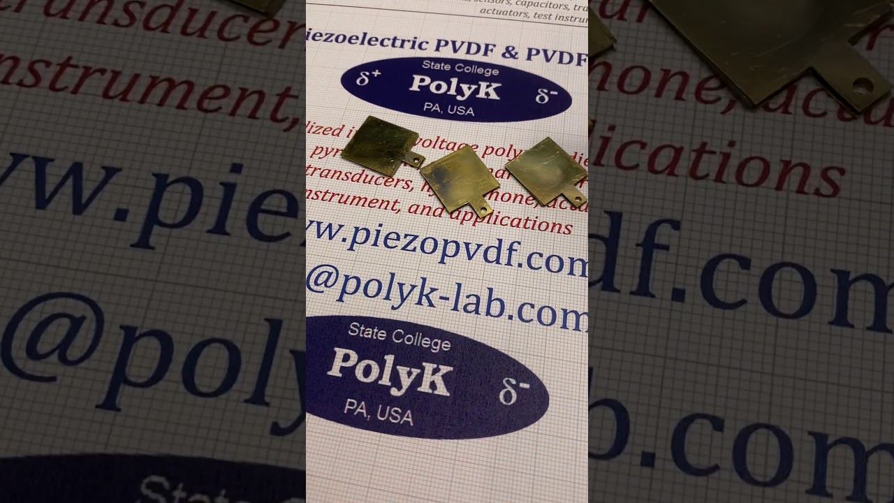 1mm Thick Piezoelectric PVDF-TrFE Hydrophone Receiver Sensor