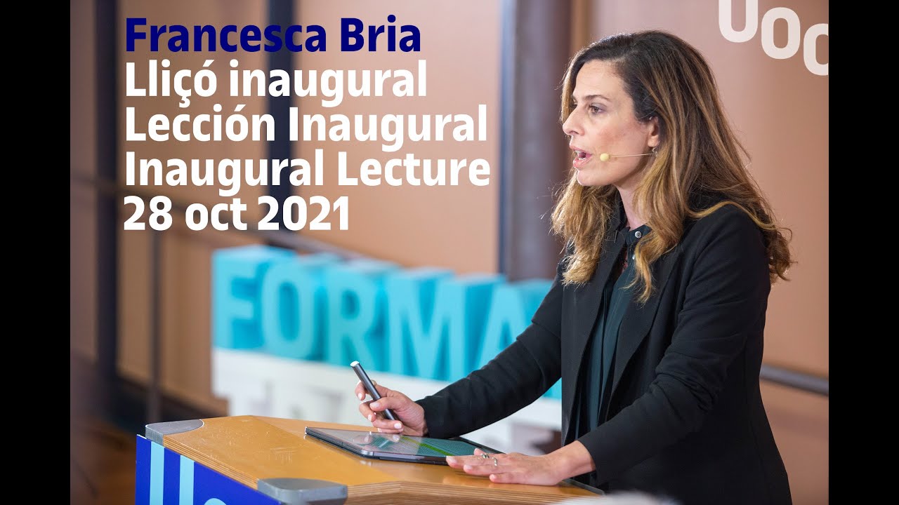 Lliçó Inaugural / Lección Inaugural / Inaugural lecture with Francesca Bria 📅28/10/2021 I UOC