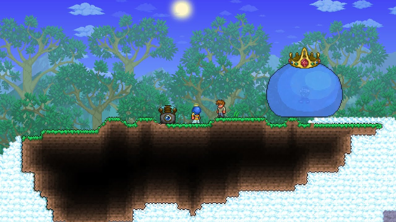 Playing and discussing skyblock