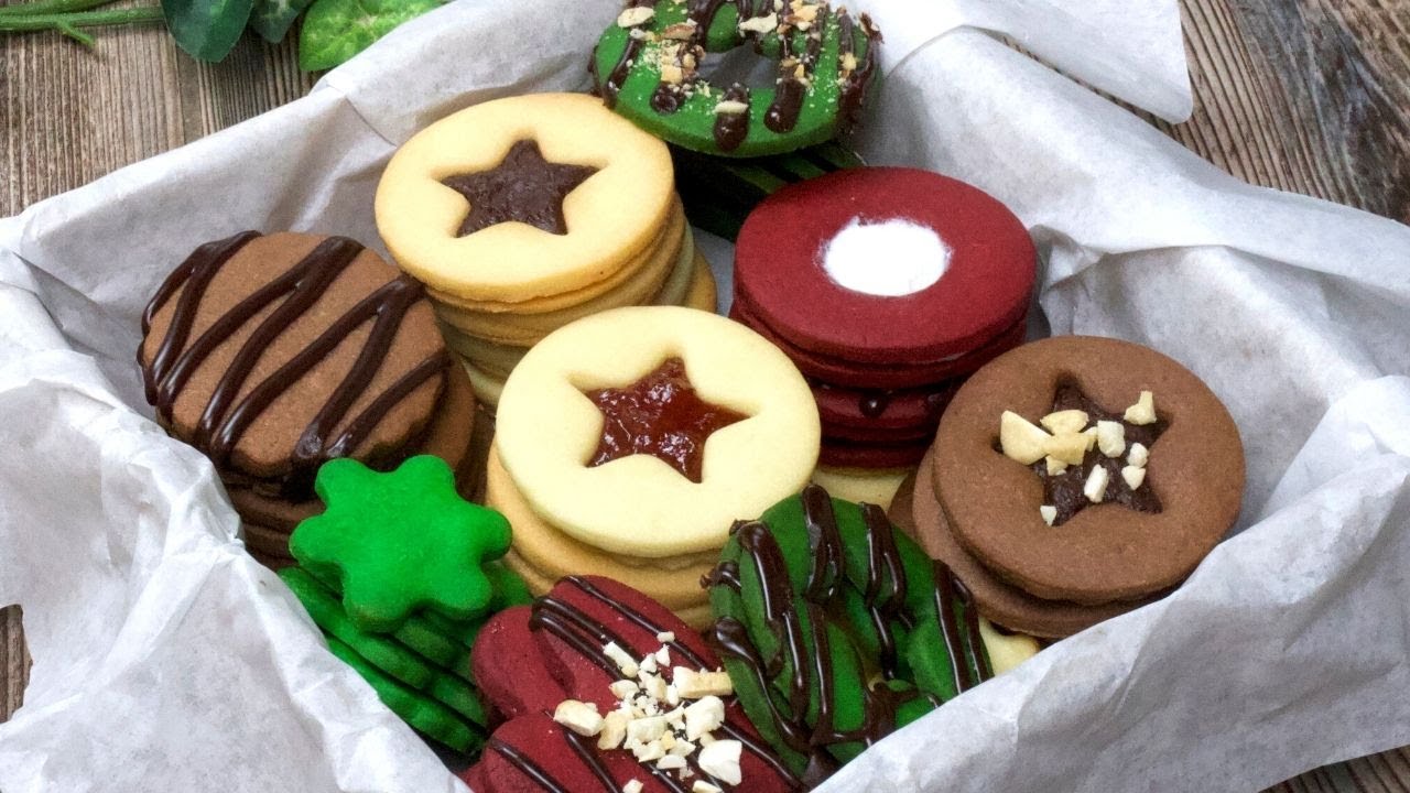 Сделайте 15 видов печенья 🍪 из 1 теста для печенья | Коробка для печенья с маслом🎁