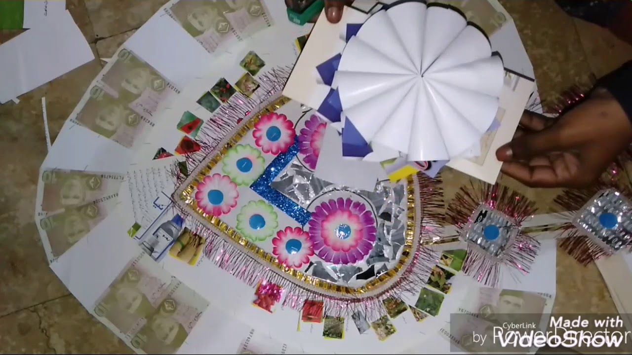 hOW TO MAKE MONEY NECKLACE   MONEY HAR   PAKISTAN  HAR ڪنڍهي