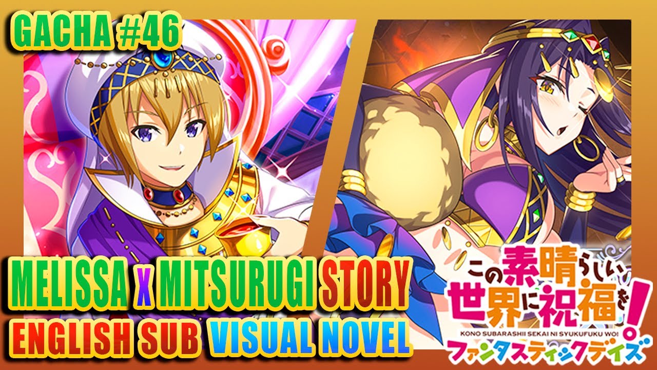 MITSURUGI and MELISSA in Arabian Nights Outfits | KonoSuba Fantastic Days | Aladdin Gacha 46