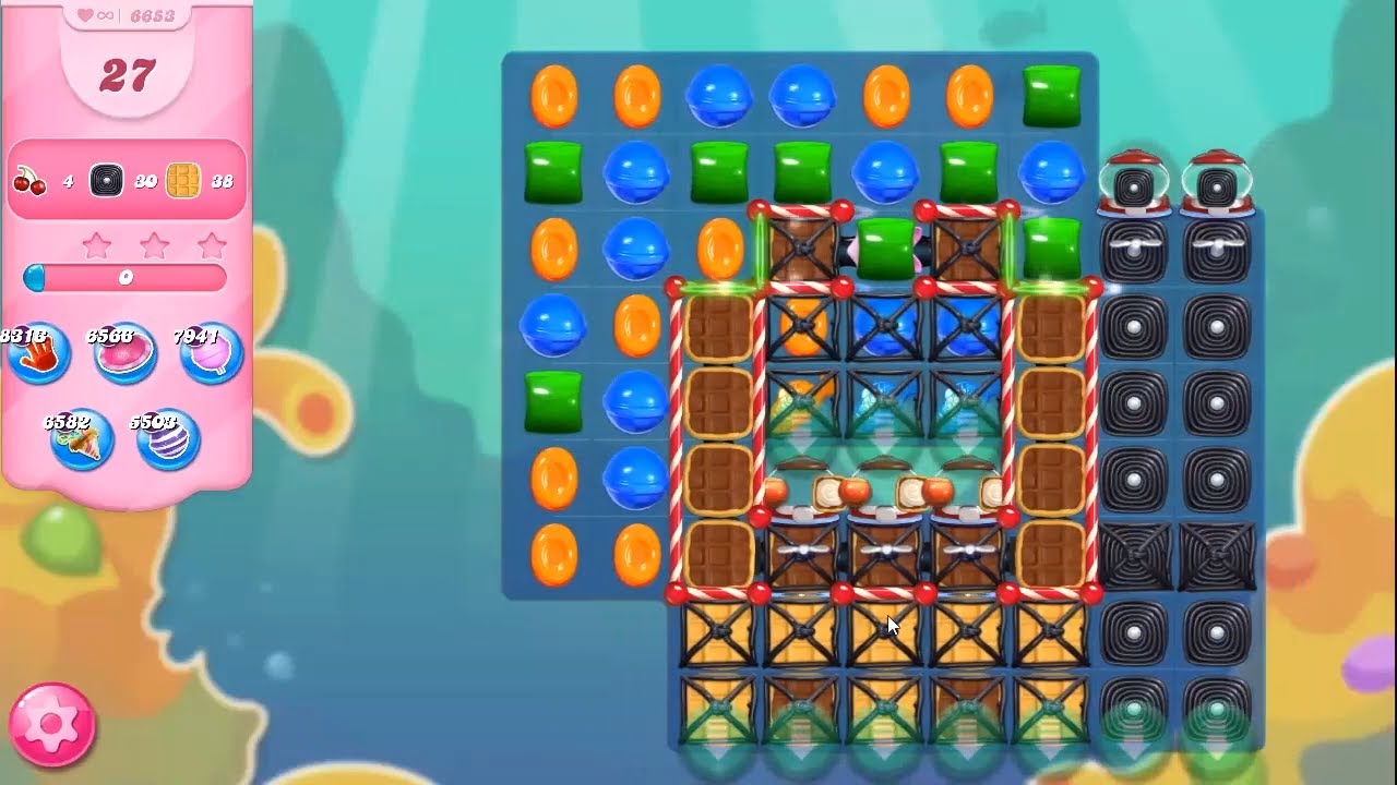 Candy Crush Saga LEVEL 6653 NO BOOSTERS (second version)