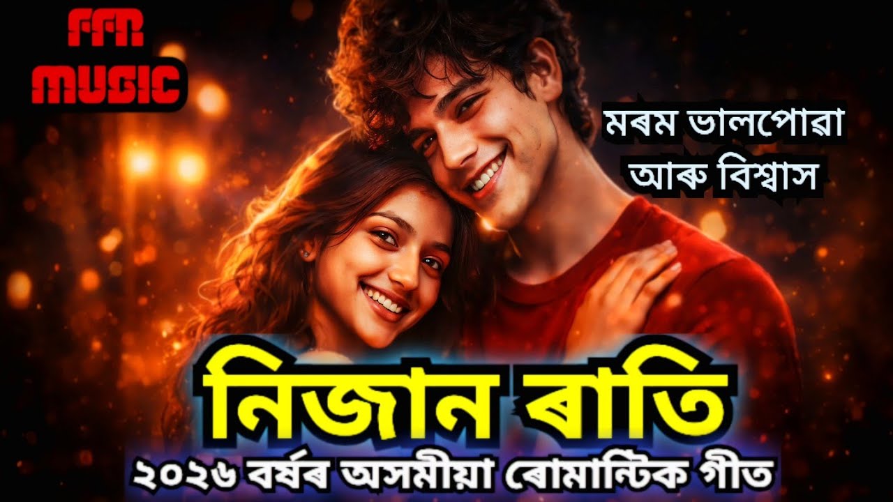 নিজান ৰাতি ❤️🔥 || ২০২৬ বৰ্ষৰ অসমীয়া ৰোমান্টিক গীত || Lyrics by A. Rahman 
